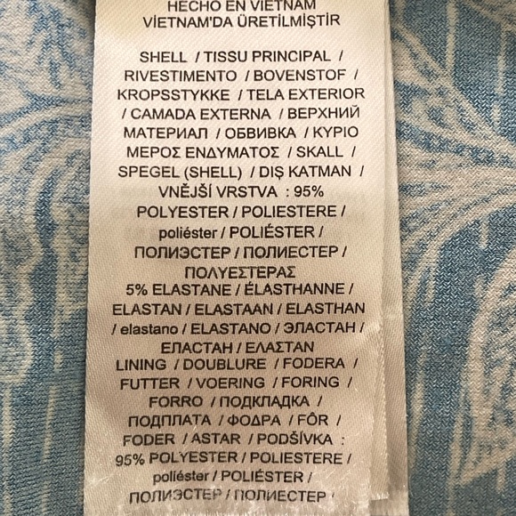 Lauren Ralph Lauren Blue White Floral Flounce Sleeve Maxi Dress 14W - Picture 5 of 6